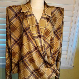 Ralph Lauren wrapped blouse Sz XL